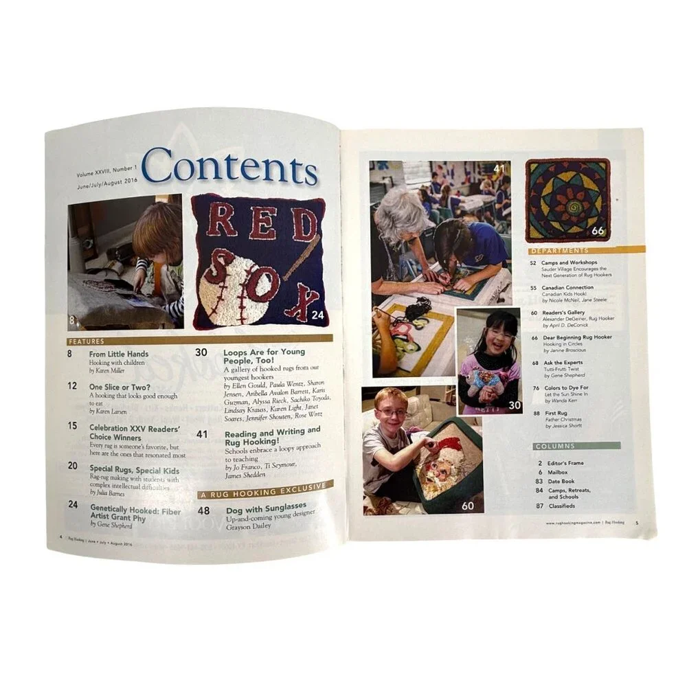 Rug Hooking Magazines 2016 Complete Year Lot Of‎ 5 Issues 2 With Pull Out